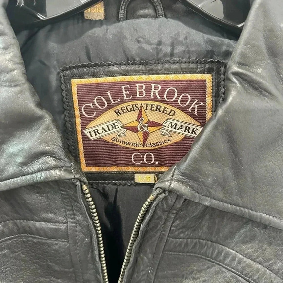 American Classic Men’s Colebrook Leather Jacket Size Large - Picture 2 of 15